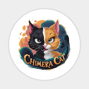 Chimera cat funny cat Magnet